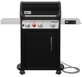 Weber Spirit EX-325s Series 47912401 Gas Grill, 32,000 Btu, Natural Gas, 3-Burner, Black/Stainless Steel